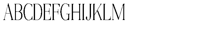 Aurestia Thin Condensed Font UPPERCASE