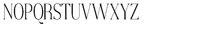Aurestia Thin Condensed Font UPPERCASE