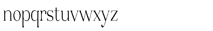 Aurestia Thin Condensed Font LOWERCASE