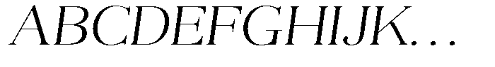 Aurestia Thin Expanded Italic Font UPPERCASE