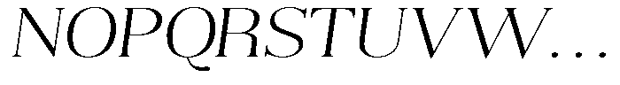 Aurestia Thin Expanded Italic Font UPPERCASE
