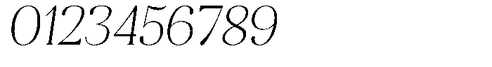 Aurestia Thin Italic Font OTHER CHARS