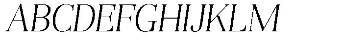 Aurestia Thin Italic Font UPPERCASE
