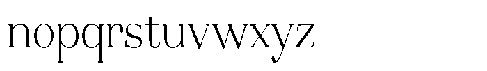 Aurestia Thin Semi Condensed Font LOWERCASE