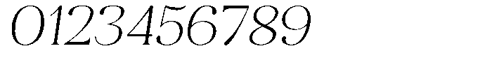 Aurestia Thin Semi Expanded Italic Font OTHER CHARS
