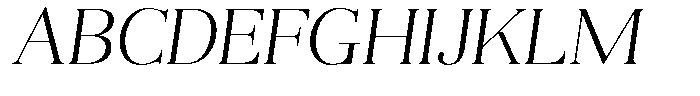 Aurestia Thin Semi Expanded Italic Font UPPERCASE