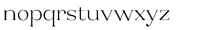 Aurestia Thin Semi Expanded Font LOWERCASE