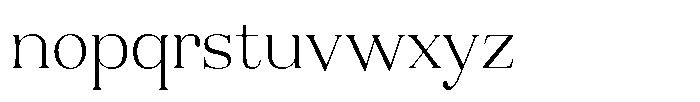 Aurestia Thin Font LOWERCASE