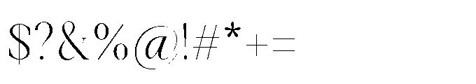 Aurestine Serif Variable Normal Font OTHER CHARS