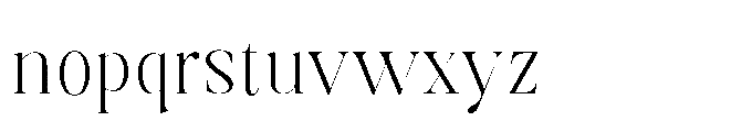 Aurestine Serif Variable Normal Font LOWERCASE