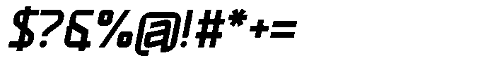 Aurex Italic Font OTHER CHARS