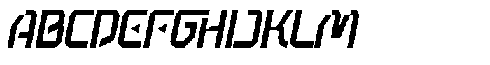 Aurex Italic Font UPPERCASE