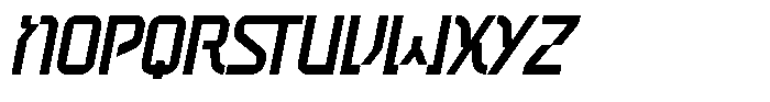 Aurex Italic Font UPPERCASE