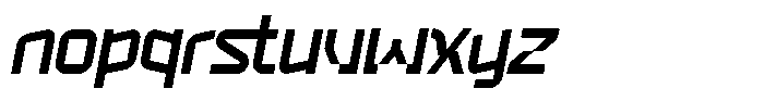 Aurex Italic Font LOWERCASE