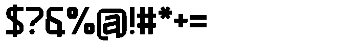 Aurex Regular Font OTHER CHARS