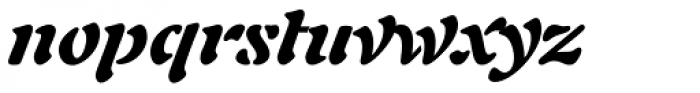 Auriol Black Italic Font LOWERCASE