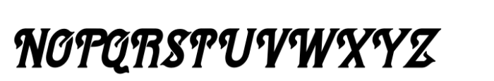 Aurorise Italic Font UPPERCASE