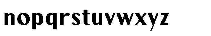 Aurova Black Font LOWERCASE