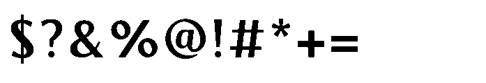Aurova Bold Font OTHER CHARS