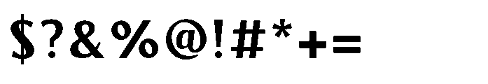 Aurova Extra Bold Font OTHER CHARS