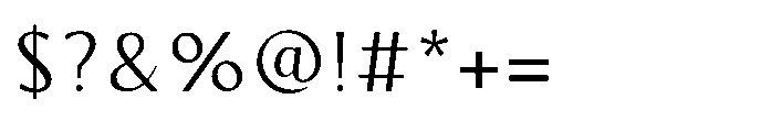 Aurova Light Font OTHER CHARS