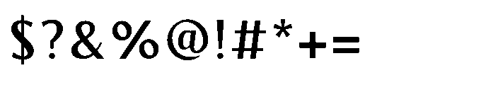 Aurova Semi Bold Font OTHER CHARS