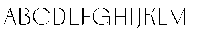 Aurova Thin Font UPPERCASE