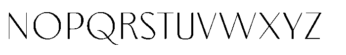 Aurova Thin Font UPPERCASE