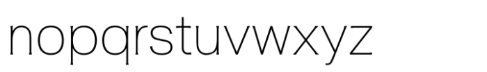 Ausgen Thin Font LOWERCASE