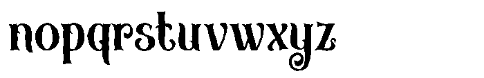 Auskane Rough Font LOWERCASE