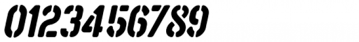 Aussie Stencil JNL Oblique Font OTHER CHARS