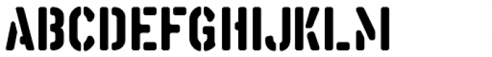 Aussie Stencil JNL Regular Font LOWERCASE