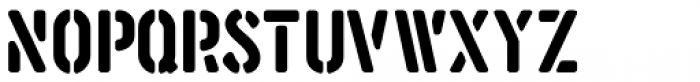 Aussie Stencil JNL Regular Font LOWERCASE