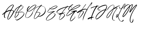 Austand Signature Font UPPERCASE