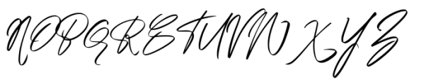 Austand Signature Font UPPERCASE