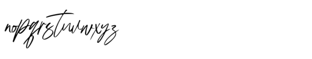 Austand Signature Font LOWERCASE