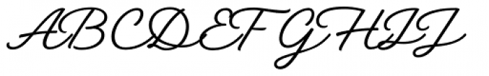 Austen Script Normal Font UPPERCASE