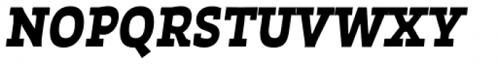 Auster Slab Bold Italic Font UPPERCASE