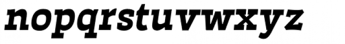 Auster Slab Bold Italic Font LOWERCASE