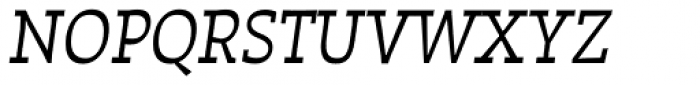 Auster Slab Book Italic Font UPPERCASE