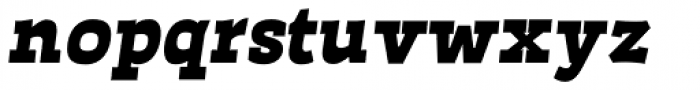 Auster Slab Heavy Italic Font LOWERCASE