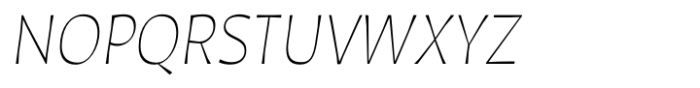 Auster Thin Italic Font UPPERCASE