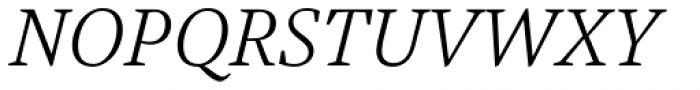 Austera Text Extralight Italic Font UPPERCASE