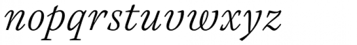 Austera Text Extralight Italic Font LOWERCASE