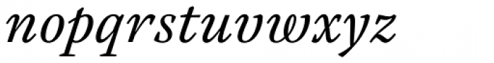 Austera Text Italic Font LOWERCASE