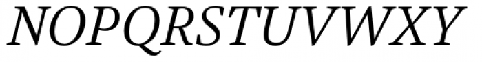 Austera Text Light Italic Font UPPERCASE