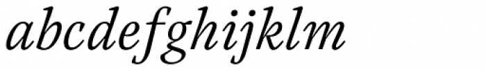 Austera Text Light Italic Font LOWERCASE