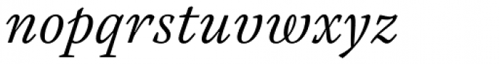 Austera Text Light Italic Font LOWERCASE