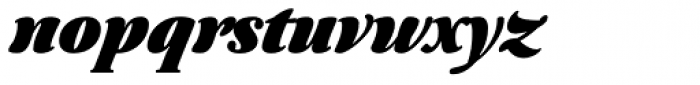 Australis Pro Swash Heavy Italic Font LOWERCASE