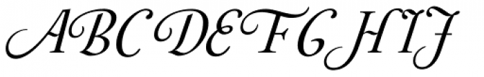 Australis Pro Swash Italic Font UPPERCASE